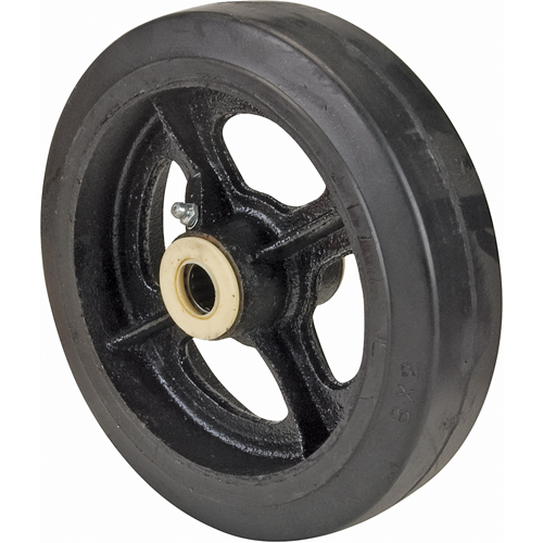 Rubber Wheels, 8" (203 mm) Dia. x 2" (51 mm) W, 600 lbs. (272 kg.) Capacity Pathway Supply LP