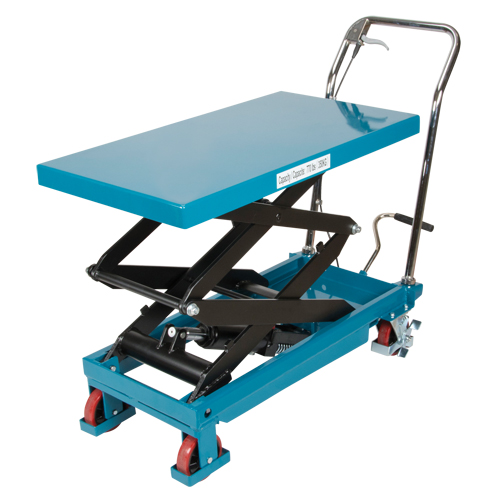 Heavy-Duty Hydraulic Scissor Lift Table, 35-3/4" L x 19-3/4" W, Steel, 770 lbs. Capacity Pathway Supply LP
