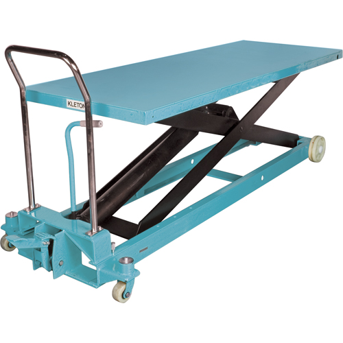 Heavy-Duty Hydraulic Scissor Lift Table, 80-1/8" L x 29-1/2" W, Steel, 2200 lbs. Capacity Pathway Supply LP