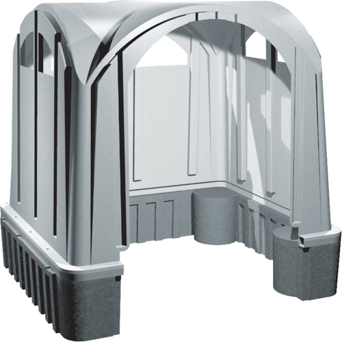 Outdoor Poly Shelters, 3 Walls, 7' L x 6' W x 7' H Pathway Supply LP