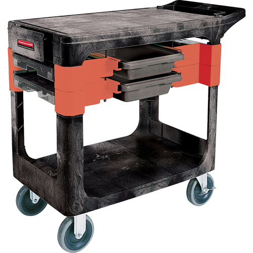 Maintenance Tool Cart, 2 Drawers, 38" L x 19-1/4" W x 33-3/8" H, Black Pathway Supply LP