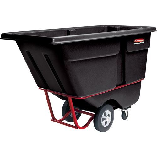 Chariot basculeur en acier, Poly&eacute;thyl&egrave;ne, 1 vg³, Capacit&eacute; de charge de 2100 lb Pathway Supply LP