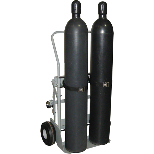 Chariots &agrave; quatre roues pour bouteilles, Roues Pneumatique, Base de 28" la x 6" lo, 1000 lb Pathway Supply LP