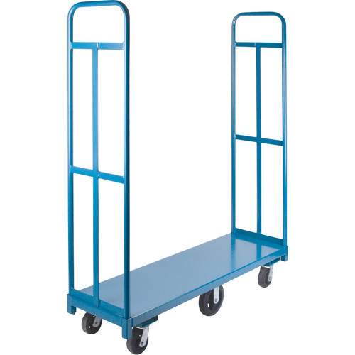 U-Boat Platform Truck, 60" L x 18" W, 1500 lbs. Capacity, Rubber Casters Pathway Supply LP