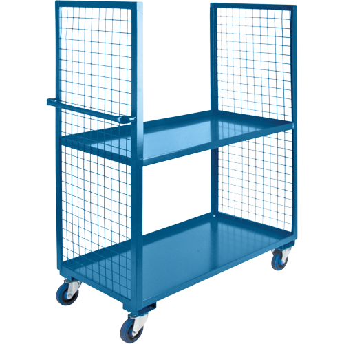 Wire Mesh Utility Cart, Steel, 30" x 63" x 51", 1200 lbs. Capacity Pathway Supply LP