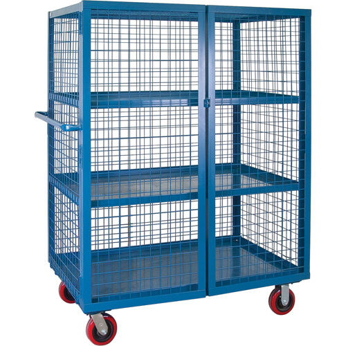 Wire Mesh Truck, 3 Tiers, 75" L x 32" W x 62.5" H, 2400 lbs. Cap. Pathway Supply LP