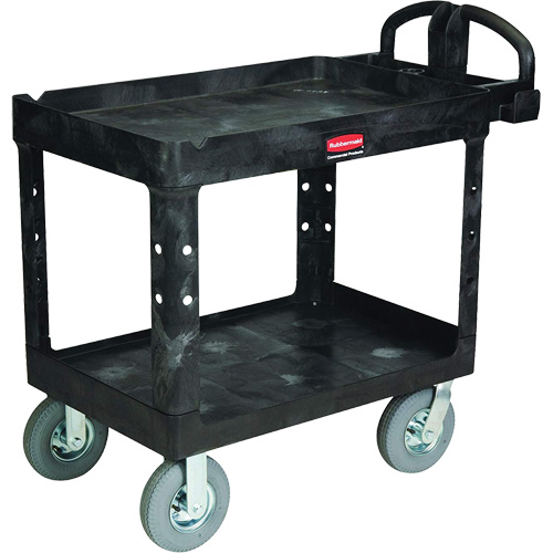 Chariot utilitaire robuste, 2 tiers, 25-1/4" x 37-1/8 x 36-3/8", Capacit&eacute; 500 lb Pathway Supply LP