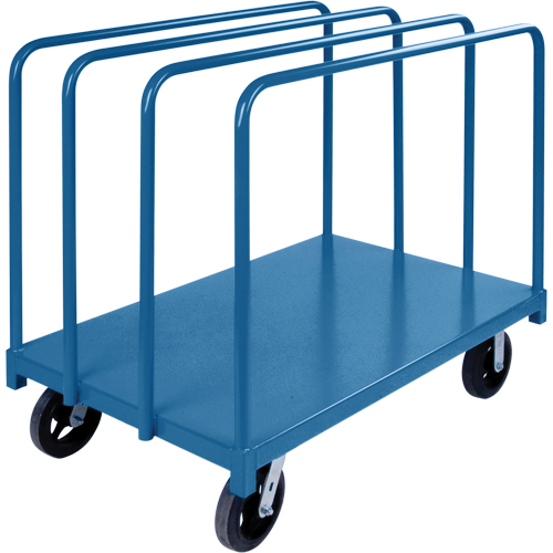 Chariot robuste pour transport de panneaux avec rails &agrave; palier unique, 48" x 30" x 45", Capacit&eacute; 2000 lb Pathway Supply LP
