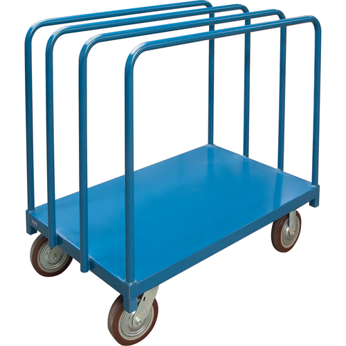 Chariot robuste pour transport de panneaux avec rails &agrave; palier unique, 60" x 30" x 45", Capacit&eacute; 2500 lb Pathway Supply LP