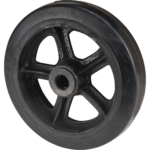 Roue en caoutchouc moul&eacute;, 8" (203 mm) dia. x 2" (51 mm) la, Capacit&eacute; de 400 lb (181 kg) Pathway Supply LP