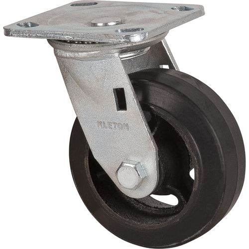 Roulette moul&eacute;, Pivotant, 5" (127 mm), Caoutchouc, 440 lb (199 kg) Pathway Supply LP