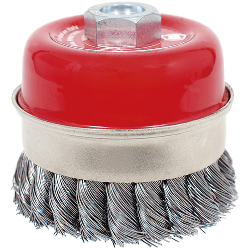 CKB3201T High Performance Knot Banded Cup Brush, 3-1/2" Dia. x 5/8"-11 Arbor Pathway Supply LP