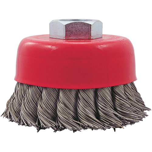 CK3201T Knotted Twist Wire Cup Brush, 3" Dia. x 5/8"-11 Arbor Pathway Supply LP