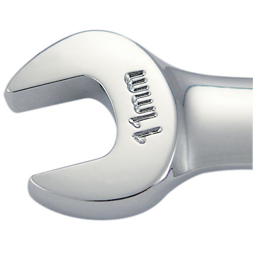 Cl&eacute; mixte &agrave; cliquet &agrave; motif long non r&eacute;versible, 11 mm, Fini Chrome Pathway Supply LP