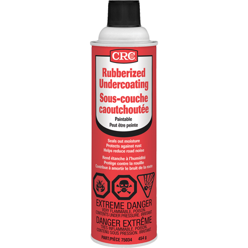 Rev&ecirc;tement caoutchout&eacute; &agrave; vaporiser, 16 oz/454 g/473 ml, Canette a&eacute;rosol, Noir Pathway Supply LP
