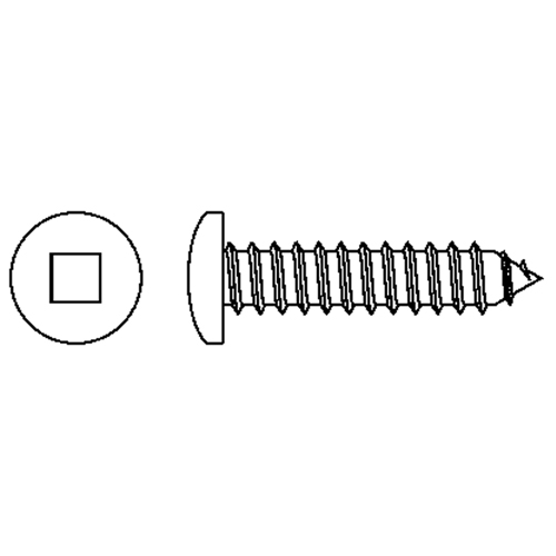 Tapping Pan Head Screws, #8 x 3" L, Zinc Plated Pathway Supply LP