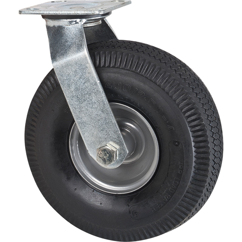 Roulettes de rechange pour chariots &agrave; plateforme robustes, Pivotant, 10" (254 mm), Pneumatique, 400 lb (181 kg) Pathway Supply LP