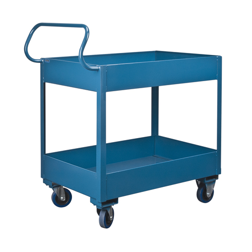 Deep Lipped Service Cart, 2 Tiers, 24" W x 47" H x 36" D, 1200 lbs. Capacity Pathway Supply LP