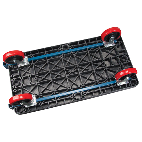 Chariots &agrave; plateforme en plastique, 48" lo x 24" la, 2500 lb cap, Roues Polyur&eacute;thane Pathway Supply LP