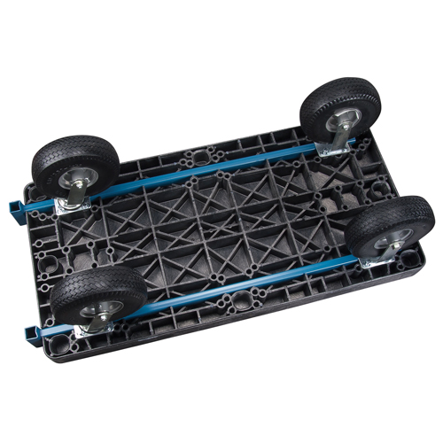 Plastic Platform Truck, 48" L x 24" W, 1000 lbs. Cap., Pneumatic Wheels Pathway Supply LP