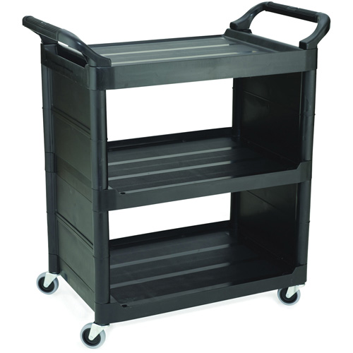 Bussing Cart with End Panels, 3 Tiers, 18-5/8" x 36-5/8" x 33-5/8", 150 lbs. Capacity Pathway Supply LP