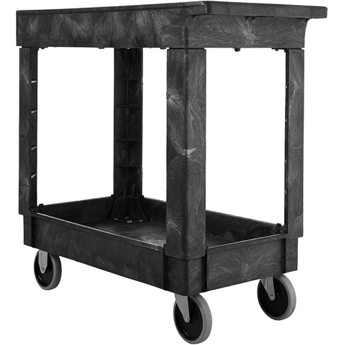 Chariot utilitaire avec poign&eacute;e, 2 tiers, 34" x 31-1/4" x 16", Capacit&eacute; 500 lb Pathway Supply LP