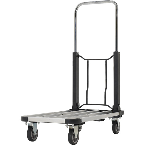 Chariot &agrave; plateforme repliable, Acier inoxydable, 300 lb, 28" lo x 16" la, Hauteur 33-1/2" Pathway Supply LP