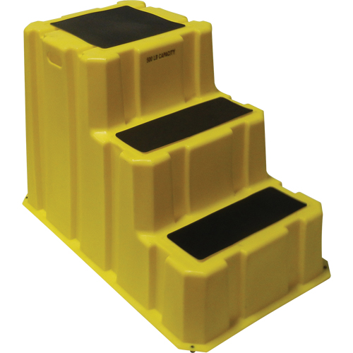Nestable Industrial Step Stools, 3 Steps, 42" x 25-3/4" x 29" High Pathway Supply LP