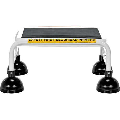 Stop-Step Ladders, 1 Steps, 16" Step Width, 9-9/16" Platform Height, Steel Pathway Supply LP
