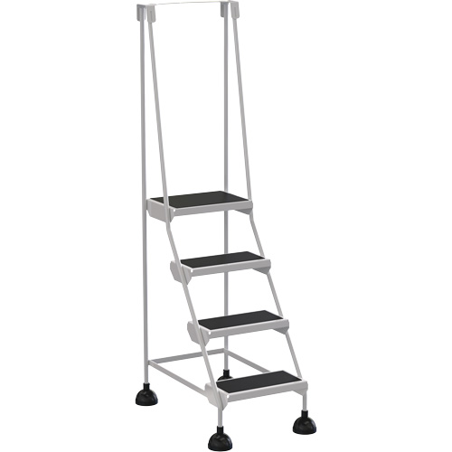 Stop-Step Ladders, 4 Steps, 16" Step Width, 38-3/16" Platform Height, Steel Pathway Supply LP