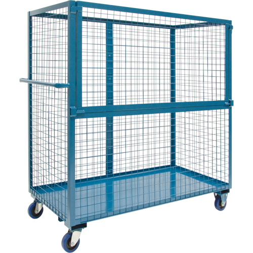 Wire Mesh Stock Truck, Steel, 30" x 55" x 48", 2400 lbs. Capacity Pathway Supply LP