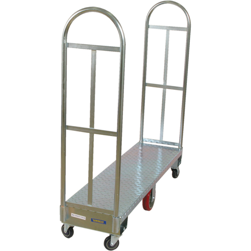 Chariot &agrave; plateforme U-Boat, 60" lo x 18" la x Capacit&eacute; 1750 lb, Roues en Polyur&eacute;thane Pathway Supply LP