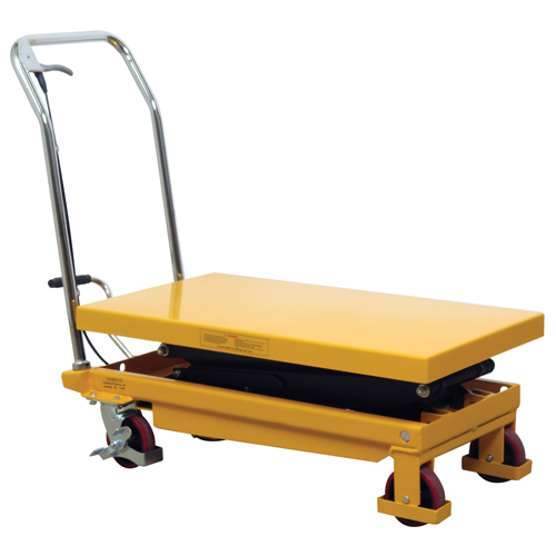 Table &eacute;l&eacute;vatrice &agrave; ciseaux hydraulique, 19,5" lo x 35,5" la/35-1/2" lo x 19-1/2" la, Acier, Capacit&eacute; 770 lb Pathway Supply LP