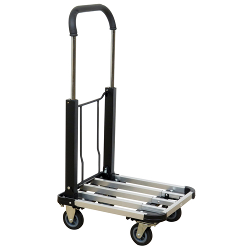 Chariot &agrave; plateforme avec poign&eacute;e pliante, Aluminium, 300 lb, 28" lo x 16" la, Hauteur 37,75" Pathway Supply LP