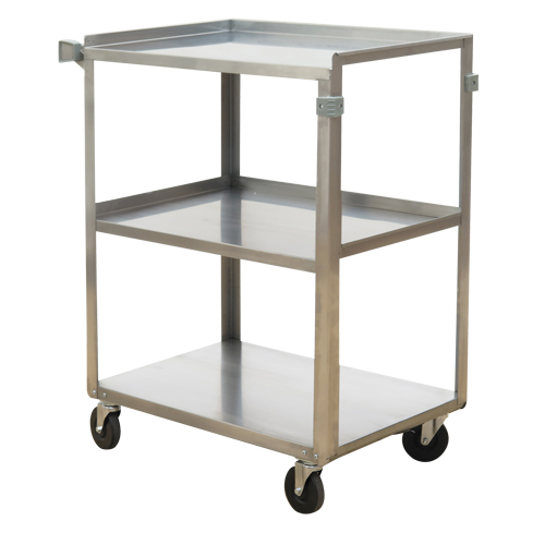 Chariots &agrave; tablette, 3 Tiers, 15-1/2" la x 32-1/8" h x 24" p, Capacit&eacute; 300 lb Pathway Supply LP
