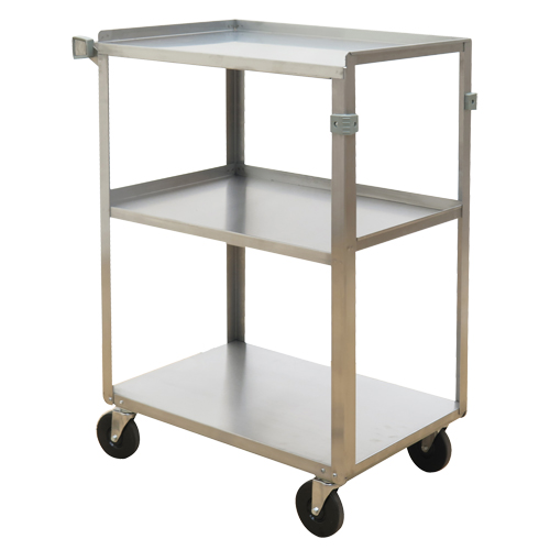 Chariots &agrave; tablette, 3 Tiers, 15-3/4" la x 32" h x 24" p, Capacit&eacute; 500 lb Pathway Supply LP