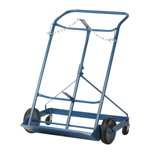 Professional Double Gas Cylinder Truck CC-2, Mold-on Rubber Wheels, 16-7/8" W x 7-1/4" L Base, 500 lbs. Pathway Supply LP