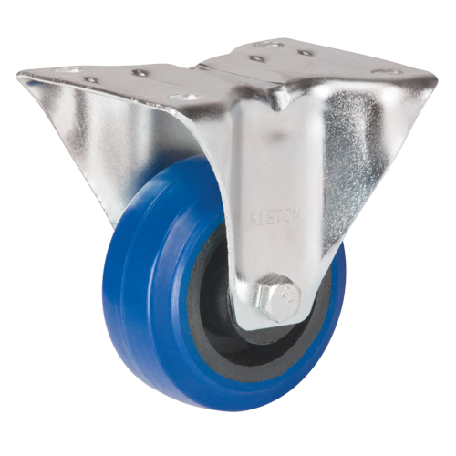 Blue Caster, Rigid, 3" (76 mm), Rubber, 285 lbs. (129 kg.) Pathway Supply LP