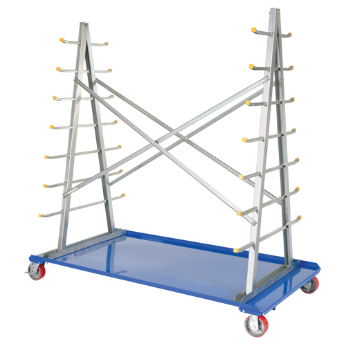 Chariot &agrave; cadre en A pour barres et tuyaux, Acier, 36-3/4" la x 73-3/4" p x 72-1/2" h, Capacit&eacute; de 2000 lb Pathway Supply LP