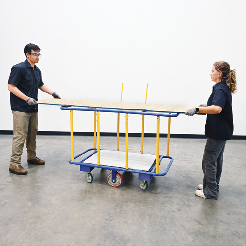 Horizontal Panel Cart, 63-7/16" x 28-1/2" x 40-15/16", 2000 lbs. Capacity Pathway Supply LP