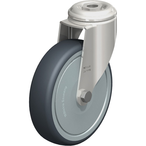 Stainless Steel Thermoplastic Elastomer Caster, Swivel, 5" (127 mm) Dia., 265 lbs. (120 kg.) Capacity Pathway Supply LP