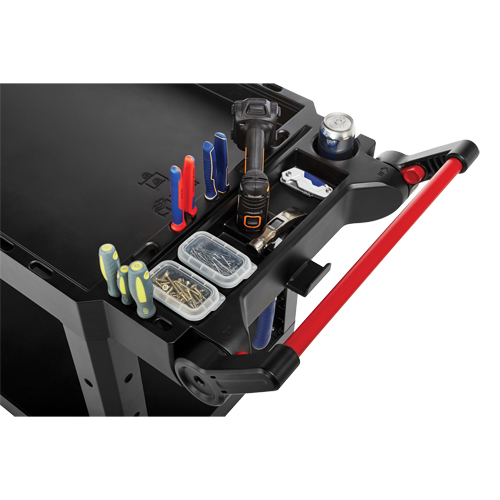 Chariot utilitaire robuste et polyvalent, 2 tiers, 17-3/4" x 36" x 46-1/5", Capacit&eacute; 500 lb Pathway Supply LP