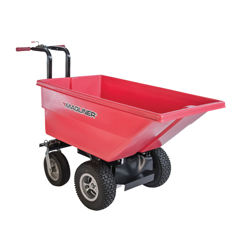 Chariot &agrave; bascule motoris&eacute;, Capacit&eacute; 6 cu.ft., 40" h x 25" la x 56" p Pathway Supply LP