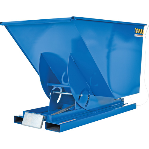 Self-Dumping Hopper, Steel, 1 cu.yd., Blue Pathway Supply LP