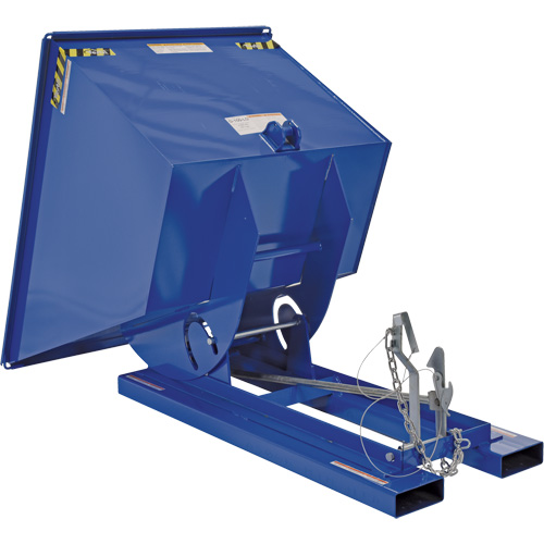 Self-Dumping Hopper, Steel, 1 cu.yd., Blue Pathway Supply LP