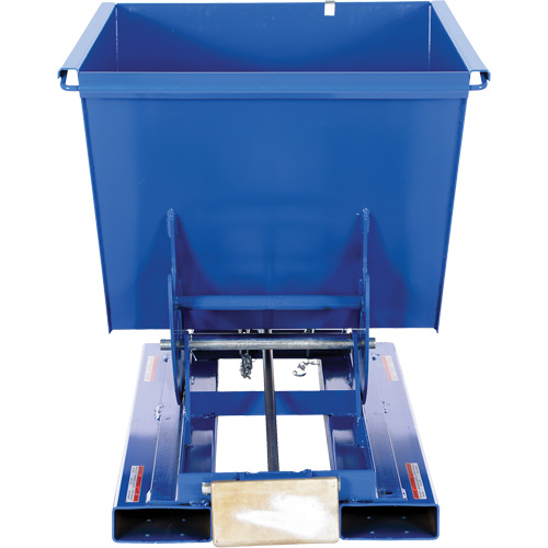 Self-Dumping Hopper, Steel, 1/2 cu.yd., Blue Pathway Supply LP