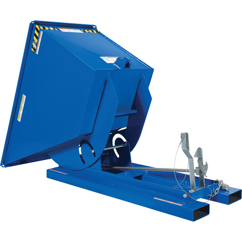Self-Dumping Hopper, Steel, 3/4 cu.yd., Blue Pathway Supply LP