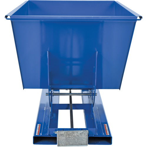 Self-Dumping Hopper, Steel, 1 cu.yd., Blue Pathway Supply LP