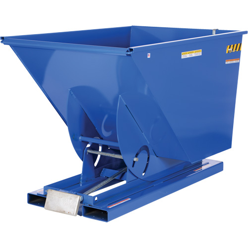 Self-Dumping Hopper, Steel, 1-1/2 cu.yd., Blue Pathway Supply LP