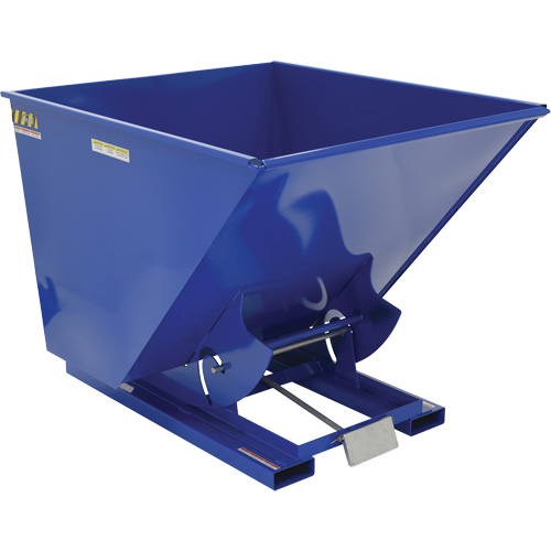 Self-Dumping Hopper, Steel, 2 cu.yd., Blue Pathway Supply LP